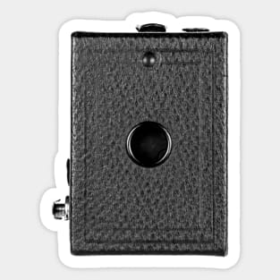 Vintage 1930s Box Camera in B&W Sticker